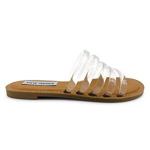 Steve Madden Sandals Size 9 Hula Clear Strappy Slide